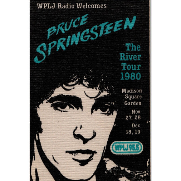 Bruce Springsteen The River Radio Station Backstage Pass New York MSG Cloth 1990 - Picture 1 of 3